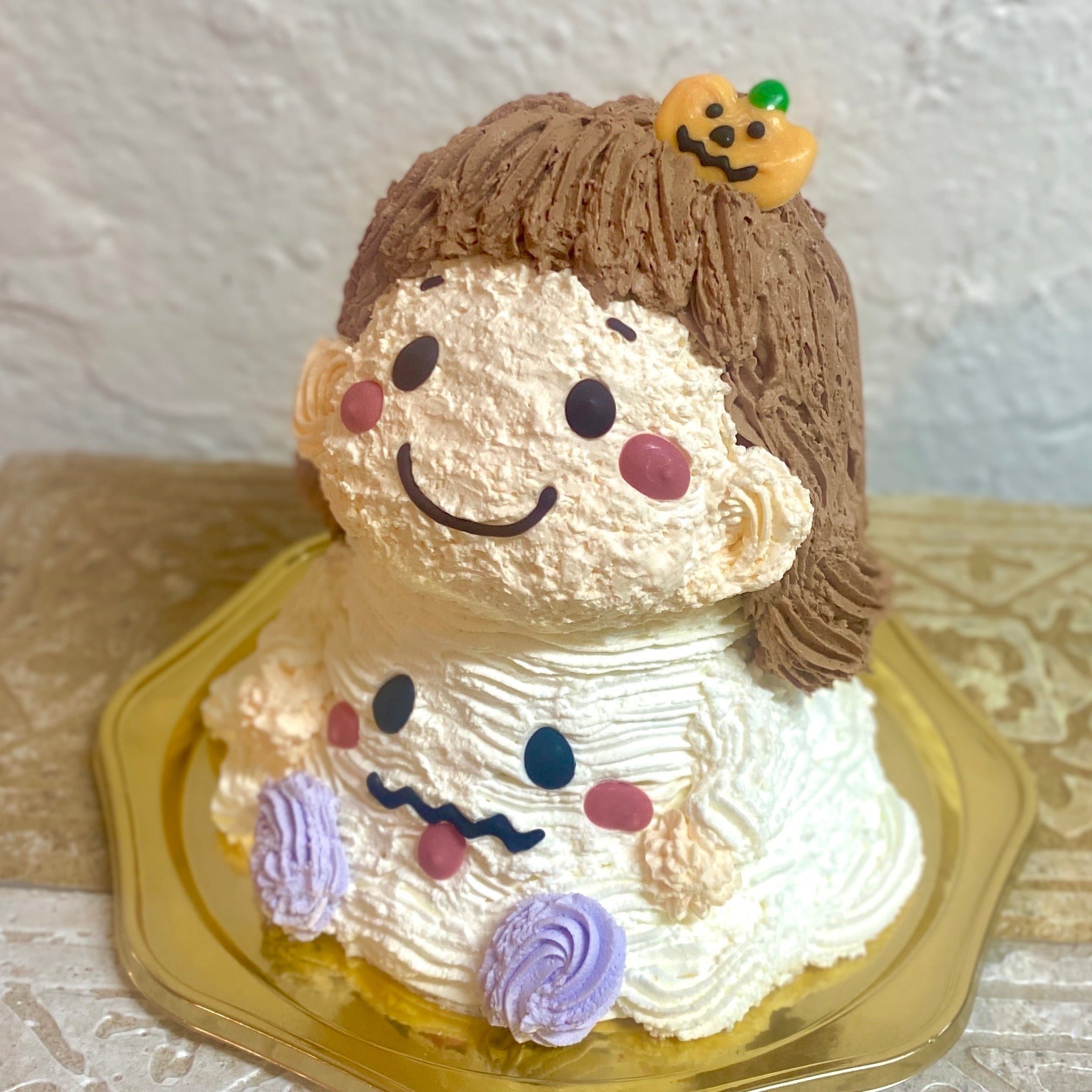 ハロウィンおばけの女の子の立体ケーキ 誕生日 可愛い ケーキ 立体 動物 女の子  子供 人気 プレゼント ハロウィン パーティー 10月