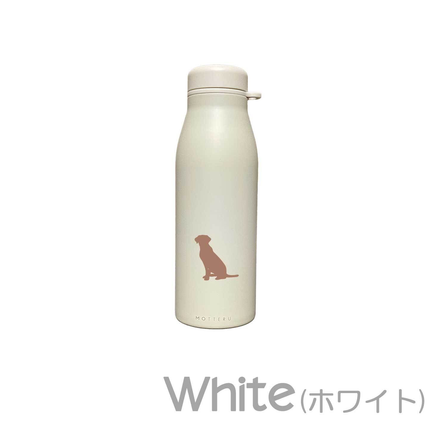 ラブラドールレトリバー ショルダー ステンレスボトル 500ml 保温 保冷 ステンレス 真空 断熱 二重構造 水筒 マイボトル カラビナ ベルト ストラップ オリジナル ラブ ラブラドール レトリーバ 犬 ペット