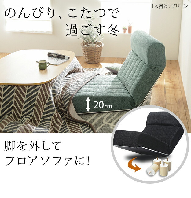 ソファ 1人掛 ローソファ 低反発ハイバックローソファ -ファビオ1人掛け フロアソファー カウチソファー こたつ 一人暮らし ファブリック 脚付き デザイン 日本製 座椅子 コンパクト リクライニング 背もたれ 北欧 おしゃれ テレワーク 在宅ワーク