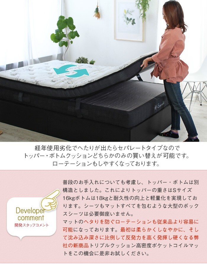 レザー調 姫系 マットレス付 ポケットコイル グラマラス おしゃれ 白 マットレス アンティーク調 姫 プリンセス 女の子 マットレスセットボタン締めデザイン 2層式マットレス シングル ベッド ポケットコイルマットレス シングルサイズ エレガント 寝具