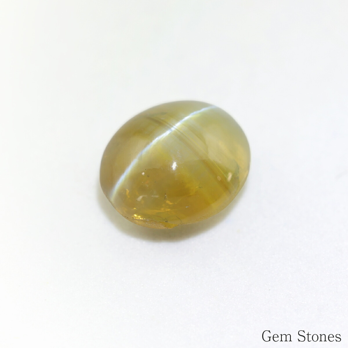 クリソベリルキャッツアイ 3.386ct ルース 宝石 裸石 クリソベリル ブラウン イエロー キャッツ ネコ ジュエリー オリジナル 制作 コレクション 誕生石 10月 記念 お守り 誕生日