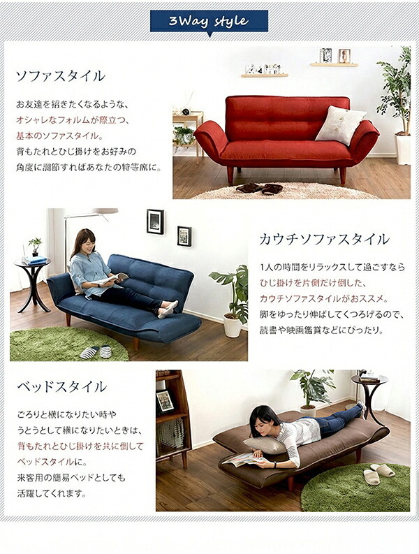 ソファベッド ソファ 2人掛け リクライニングソファ コンパクト コンパクトカウチソファ sofa ファブリック コンパクトサイズ 新生活 新築 新居 高級 モダン オシャレ お得 雑貨 オフィス 春 夏 Thun-トゥーン- ポケットコイル ソファー