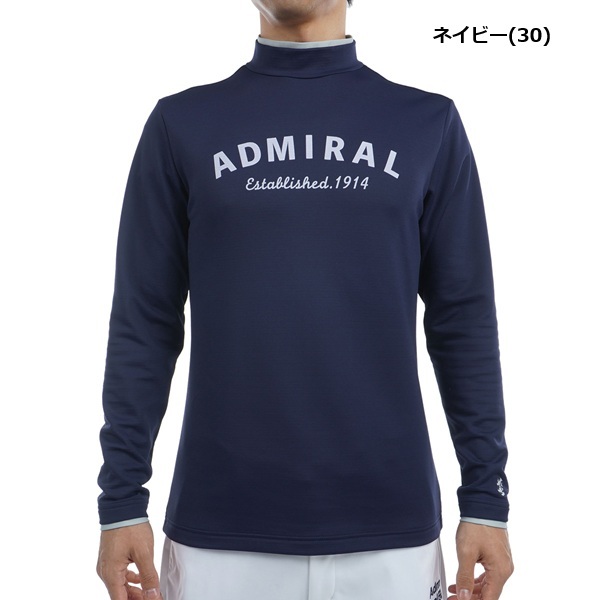アドミラル ゴルフ メンズ 裏起毛 モックネックシャツ ADMA494 秋冬モデル お誕生日祝い お祝い 記念品 お父さん 父の日 彼氏 男性 30代 40代 50代 60代  還暦祝い 敬老の日 人気プレゼント プレゼント