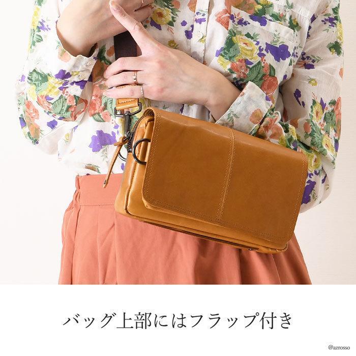 3way ショルダーバッグ 本革 クラッチバッグ ボディバッグ レザー バッグ 日本製 コンパクト ポーチ レディース