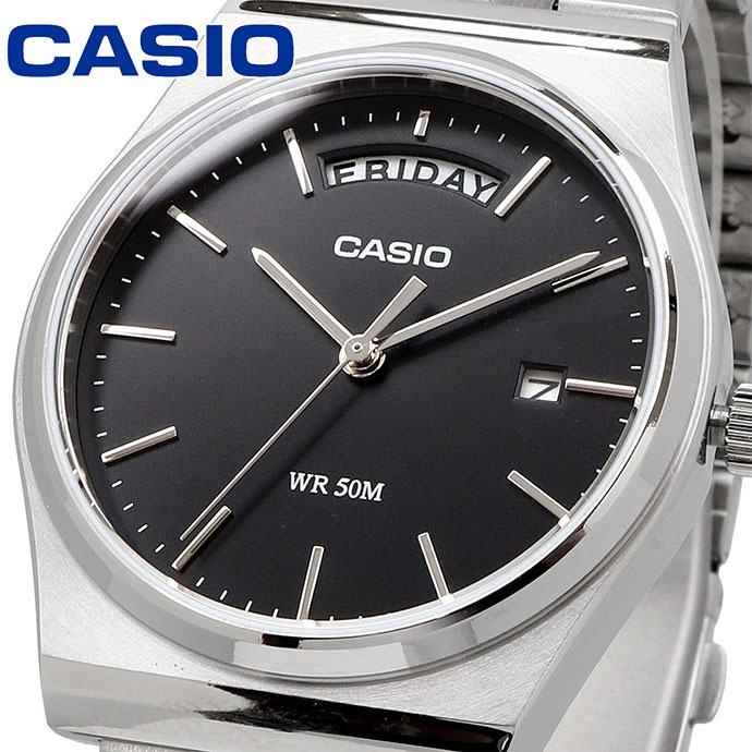 CASIO 腕時計 カシオ 時計 ウォッチ チープカシオ チプカシ スタンダード アナログ クオーツ メンズ シルバー×ブラック 海外モデル MTP-B146D-1AV [並行輸入品]