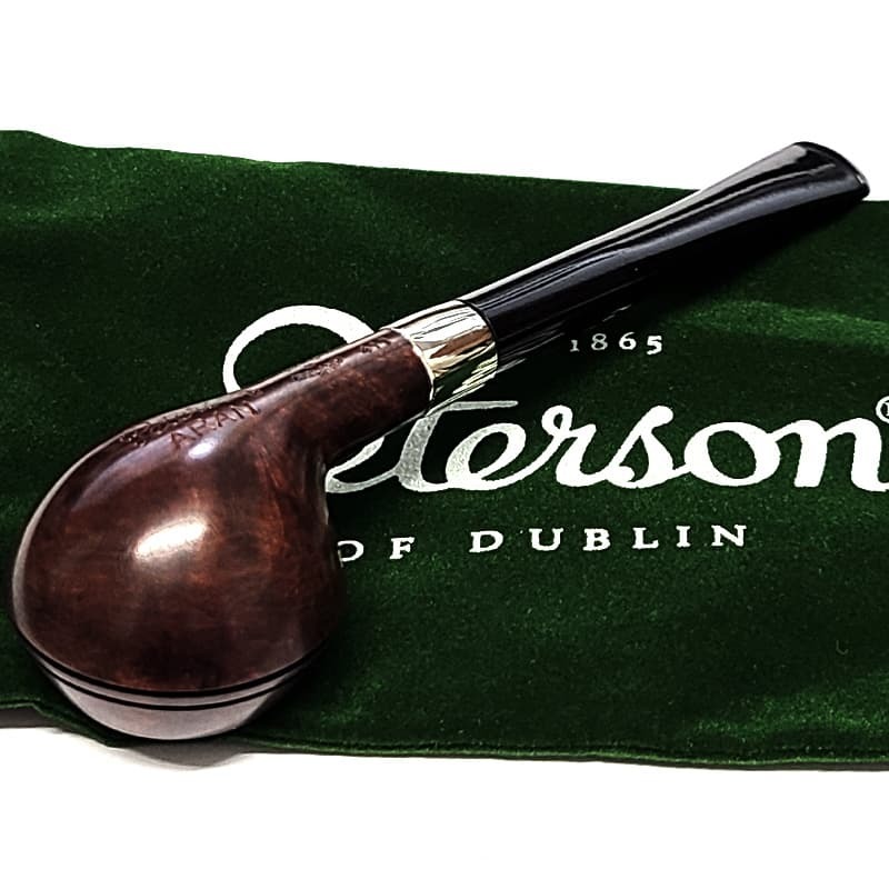 パイプ ピーターソン アラン 411 フィッシュテール スムース パイプ本体 喫煙具 ブラウン ニッケルリング ファセット Peterson アイルランド おしゃれ かっこいい たばこ メンズ 高級 ギフト プレゼント
