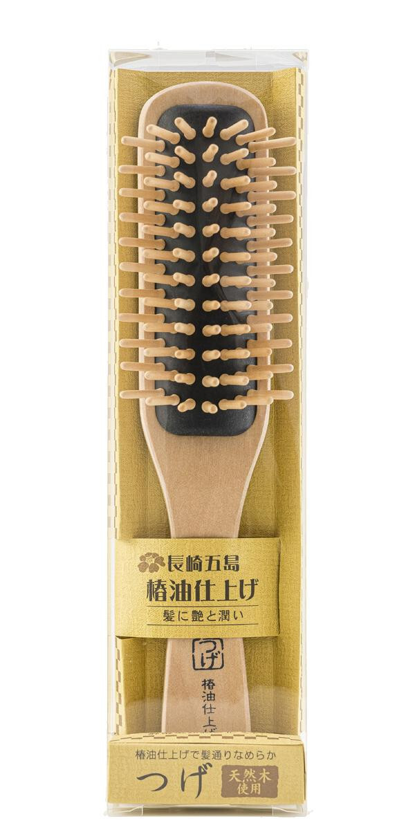 つげブラシ ブローブラシ 髪 ヘアブラシ 木製 椿油仕上げ 頭皮マッサージ 静電気防止 天然木 つげ櫛 髪質改善 艶髪 絡まない くし 美髪ケア ヘッドスパ ヘアケア 日本製