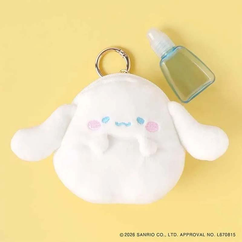 PUKUMARU チャームポーチ ぷくまる サンリオ ミニポーチ バッグチャーム 小物入れ キーホルダー マスコットポーチ シナモロール クロミ ハローキティ ポムポムプリン マイメロディ ポチャッコ ハンギョドン ウサハナ キャラクター かわいい 高校生 鍵