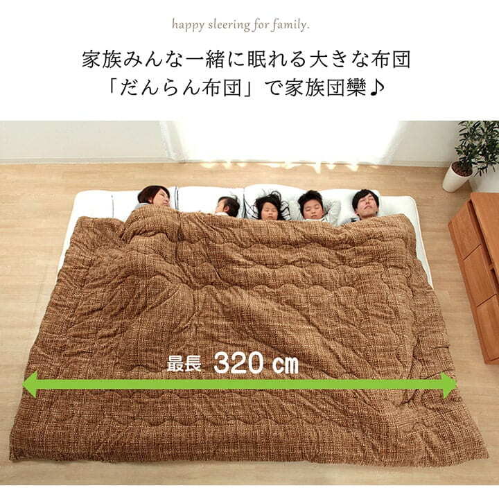掛け布団ファミリー対応あったかだんらんストライプおしゃれニードル約190×190cm2人用 ポリエステル 綿 フランネル 掛けふとん かけ布団 かけふとん 掛布団 寝具用品 寝室用品 インテリア ベージュ ブラウン ブルー レッド
