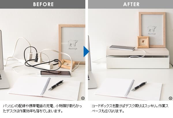 デスク チェア コードボックス 幅38×奥行き13×高さ11cm スチール 完成品 ブラウン ナチュラル ホワイト 配線ボックス 配線 コード 隠し 延長コード 収納 ボックス配線ボックス ボックス 新生活