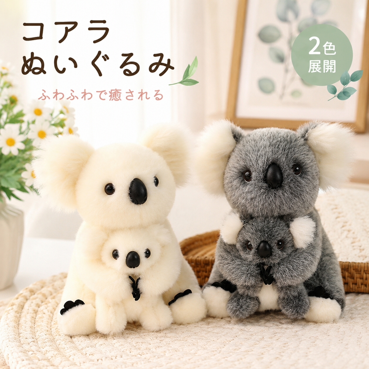 コアラ ぬいぐるみ リアル 動物 アニマル ふわふわ かわいい 置物 インテリア 子供 おもちゃ ごっこ遊び 誕生日 プレゼント ギフト 癒し
