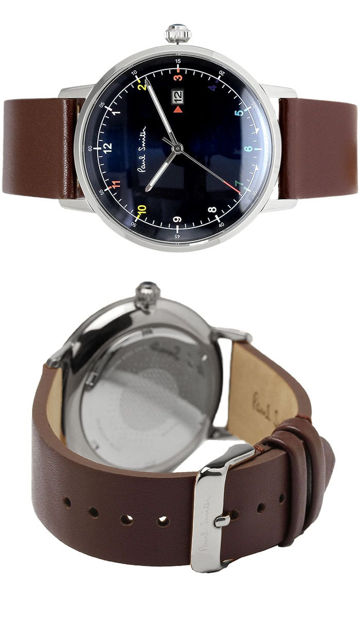 ポールスミス Paul Smith 腕時計 メンズ 革ベルト 41mm レザー クラシック ブランド 人気 ゲージ GAUGE グリーン ブラック シルバー パープル ネイビー ブラウン