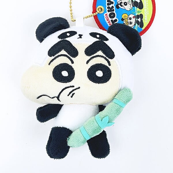 クレヨンしんちゃん パンダ ぬいぐるみマスコットキーホルダー