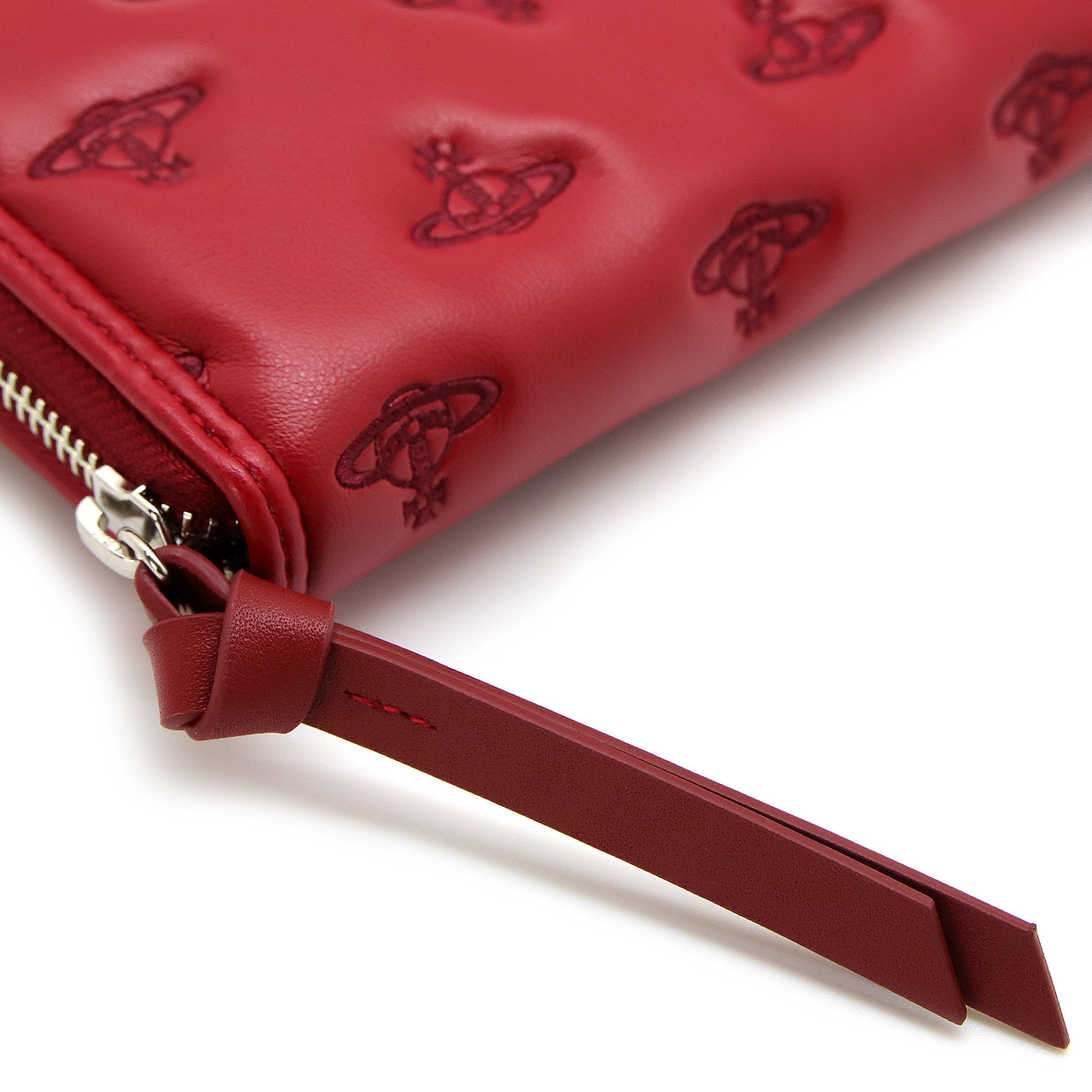 ヴィヴィアンウエストウッド 長財布 レディース メンズ 男女兼用 ラウンドファスナー長財布 Vivienne Westwood ヴィヴィアン マルチオーブ型押し レッド VW4288 (5106005QW-S002K-H201) 【2026年秋冬モデル】 【ラッピング無料 誕生日 お祝い プレゼント ギフト 贈り物】