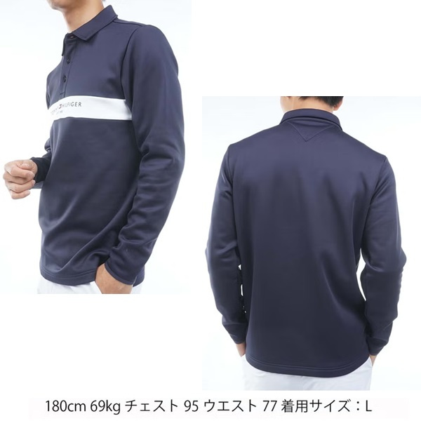 トミーヒルフィガー ゴルフ メンズ スムース裏起毛 長袖台衿付きシャツ TOMMY HILFIGER THMA683 2026年秋冬モデル お誕生日祝い お祝い 記念品 お父さん 父の日 彼氏 男性 30代 40代 50代 60代  還暦祝い 敬老の日 人気プレゼント プレゼント