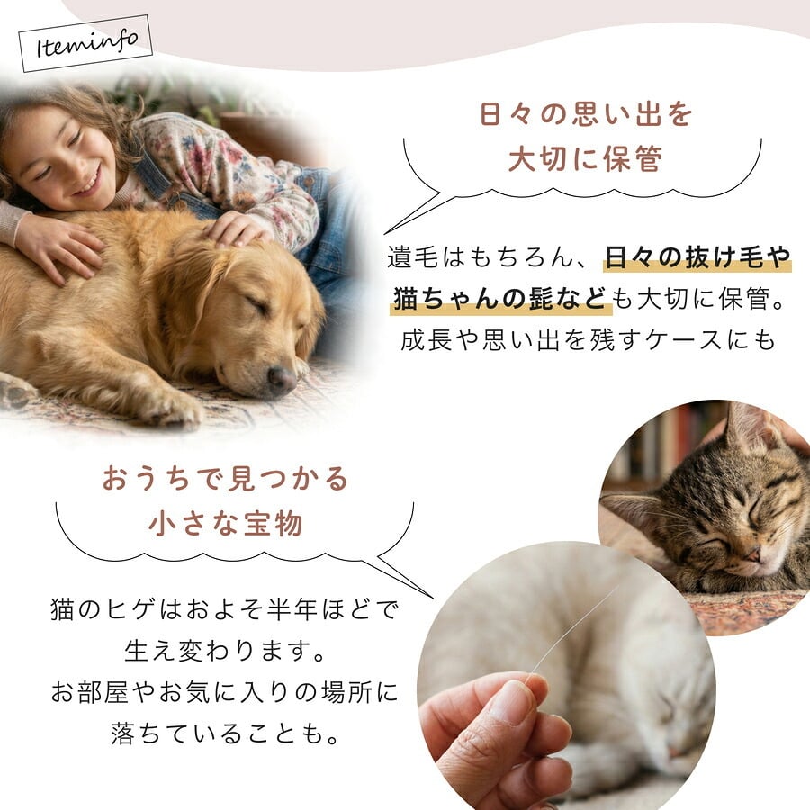  遺毛ケース 桐 写真入り ペット 毛 ひげ 髭 ヒゲ 犬 猫 鳥 ハムスター うさぎ 名入れ フルカラー メモリアルケース メッセージ 愛犬 愛猫