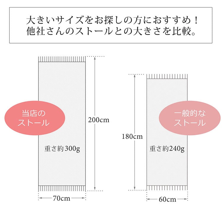 カシミヤ ストール メンズ 大判 【200cm×70cm】 【名入れ刺繍可能】 カシミヤ100％ 大判ストール メンズストール マフラー スーツ ビジネス 秋 冬 男性 50代 60代 通勤 無地 単色 誕生日 プレゼント ギフト 7F (6772-mens-1r)