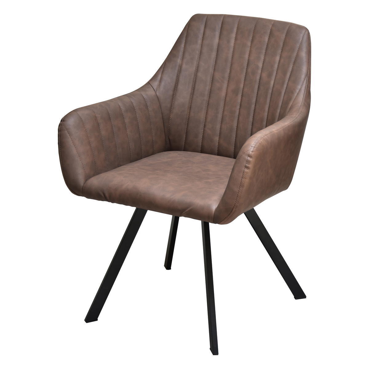 モダンクラブチェアー ONDC-0049 ブラウン ブラック 書斎 クラブチェア モダン 椅子 チェア レザーchair ダイニング シンプル アンティーク ソフトレザー 合皮張り chair ダイニングチェア レトロ おしゃれ 新生活