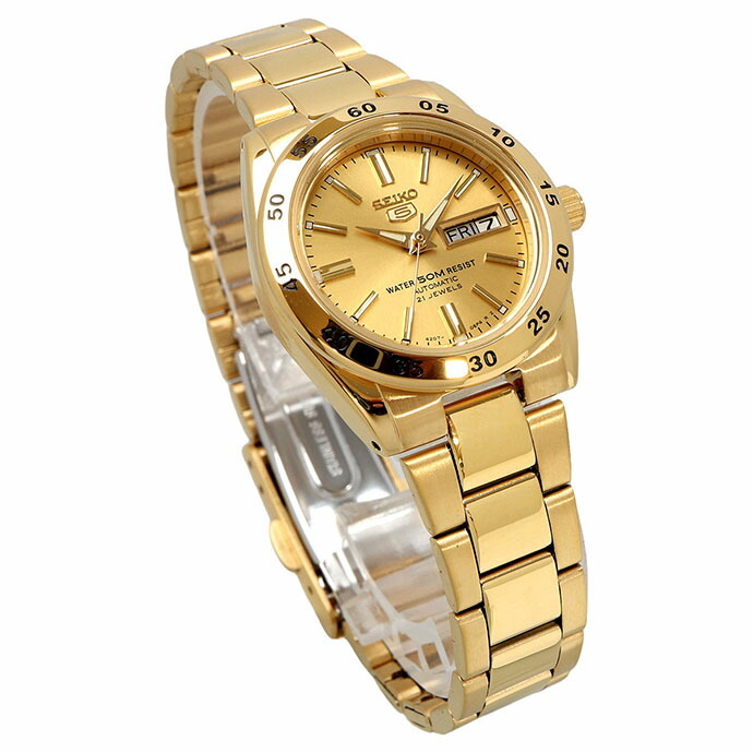 SEIKO 腕時計 セイコー 時計 ウォッチ セイコー5 自動巻き 50M防水 レディース SYMG44K1 ゴールド 海外モデル [並行輸入品]