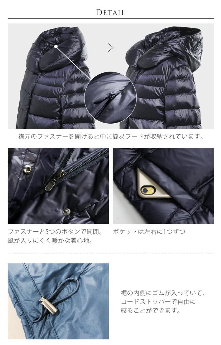 ダウンジャケット レディース ダウン90% 簡易 フード付き 軽量 きれいめ ショート 防寒 暖かい 冬 アウター ブルゾン コート ダウンコート ライトダウン 大人 30代 40代 50代 ミセス ギフト プレゼント 5F (08000187r)
