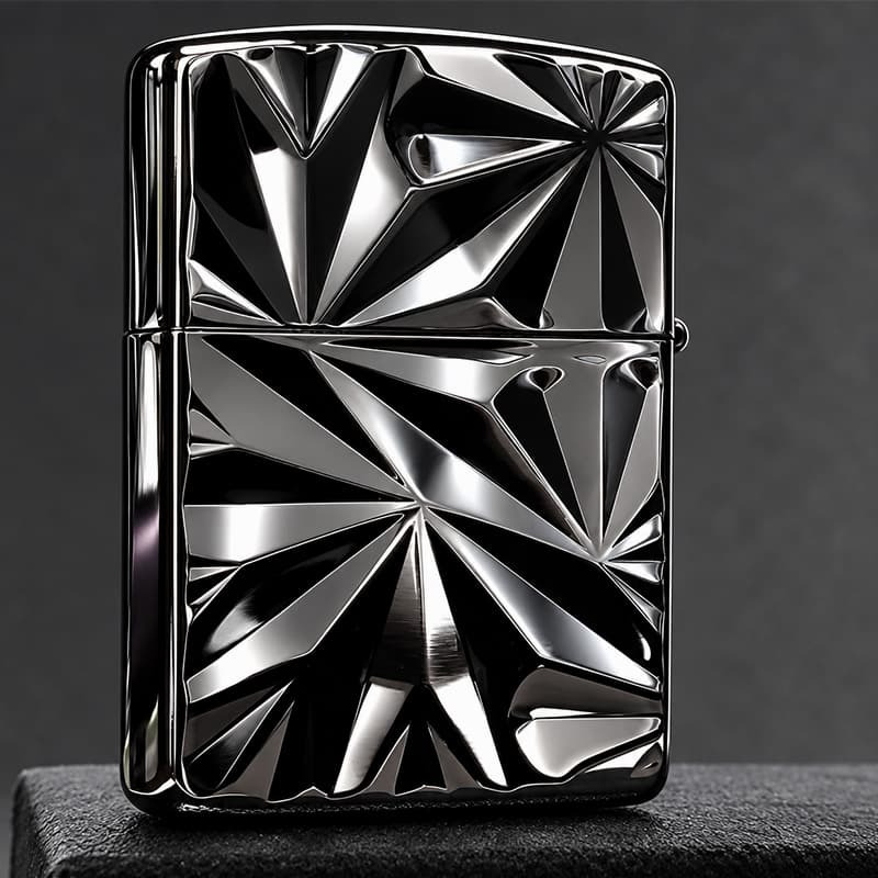 ZIPPO アーマー アストラル・エクラ ブラックニッケル ASTRAL ECLAT ジッポ ライター かっこいい 両面加工 重厚 おしゃれ メンズ ギフト プレゼント