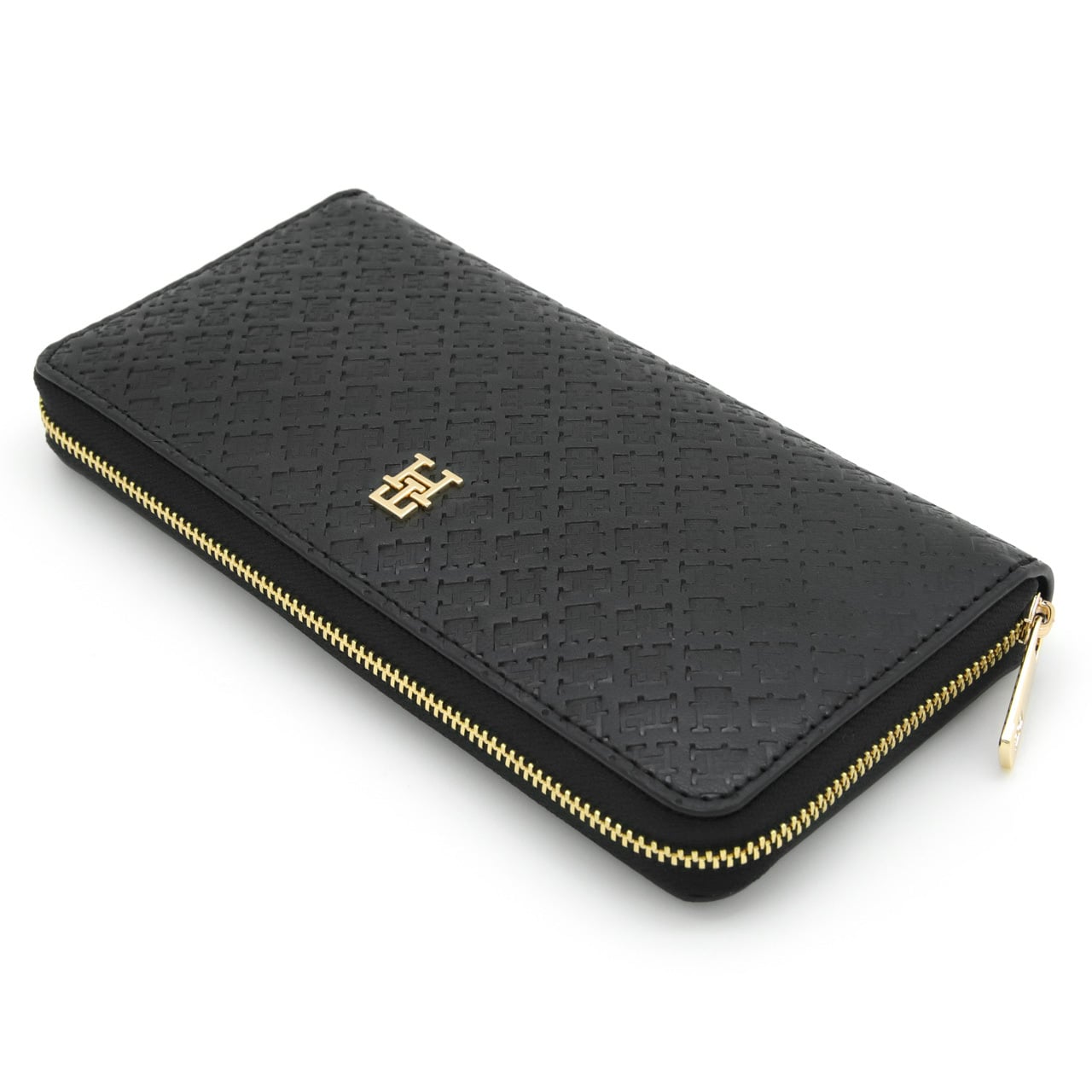 トミーヒルフィガー ラウンドファスナー長財布 TOMMY HILFIGER 財布 レディース ブラック AW0AW18482 BDS 【ラッピング無料 誕生日 お祝い プレゼント ギフト 贈り物】 送料無料