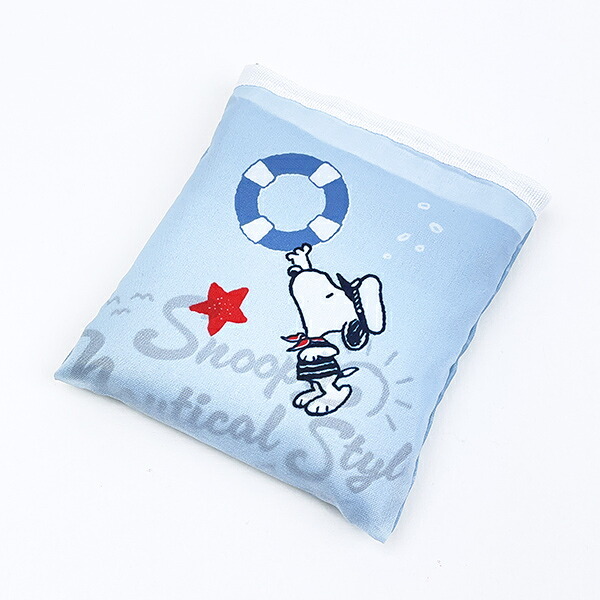 スヌーピー エコバッグ ロゴ ノーティカルスタイルシリーズ SNOOPY