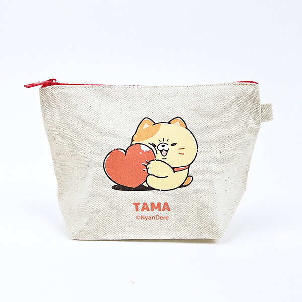 にゃんデレ たま キャンバスポーチ