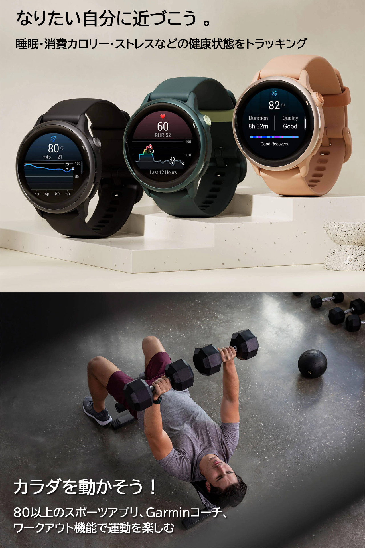スマートウォッチ ガーミン GARMIN vivoactive 6 選べる5色 【取説サービス】 男女兼用 ダイエット 健康管理 GPS搭載 Suica対応 タッチスクリーン 電話・LINE通知 音楽保存/再生 天気情報 血中酸素