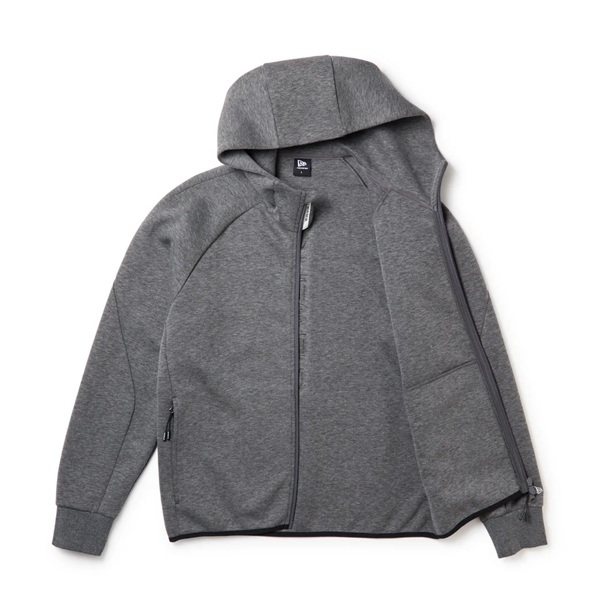 ニューエラ ゴルフ テック スウェット フルジップ フーディー Emboss Logo ダークグレー New Era Golf (15129442) 2026年秋冬モデル お誕生日祝い お祝い 記念品 お父さん 父の日 彼氏 男性 30代 40代 50代 60代 母の日 お母さん 還暦祝い 敬老の日 彼女 人気プレゼント プレゼント