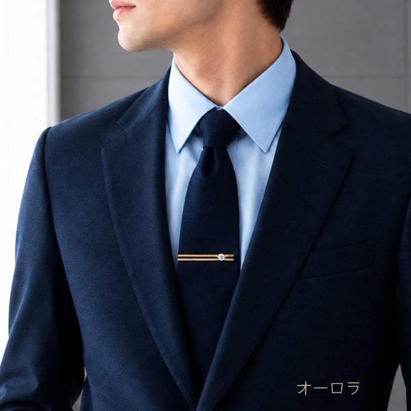 【男女兼用/一粒シンプル爪石ネクタイピン☆日本製】スーツの胸元にタイバーを！結婚式/謝恩会/卒業式/入学式/入園式/クリスタル/メンズ/レディース/星/スワロフスキー