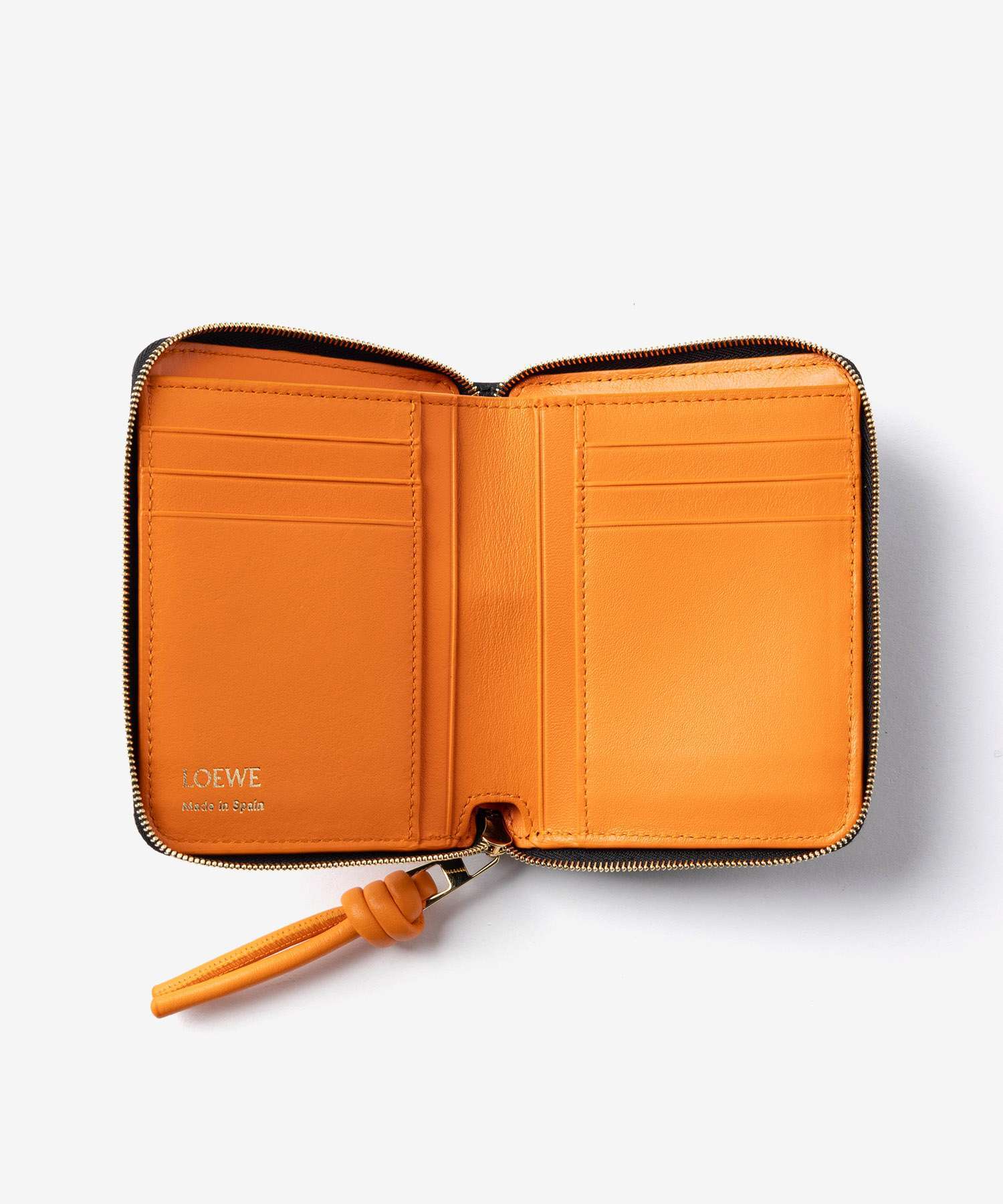 ロエベ LOEWE KNOT COMPACT ZIP AROUND WALLET IN SHINY NAPPA CALFSKIN ノット コンパクト ウォレット シャイニーナパカーフ CEM1CWZX01 二つ折り財布 ミニ財布 レディース 財布