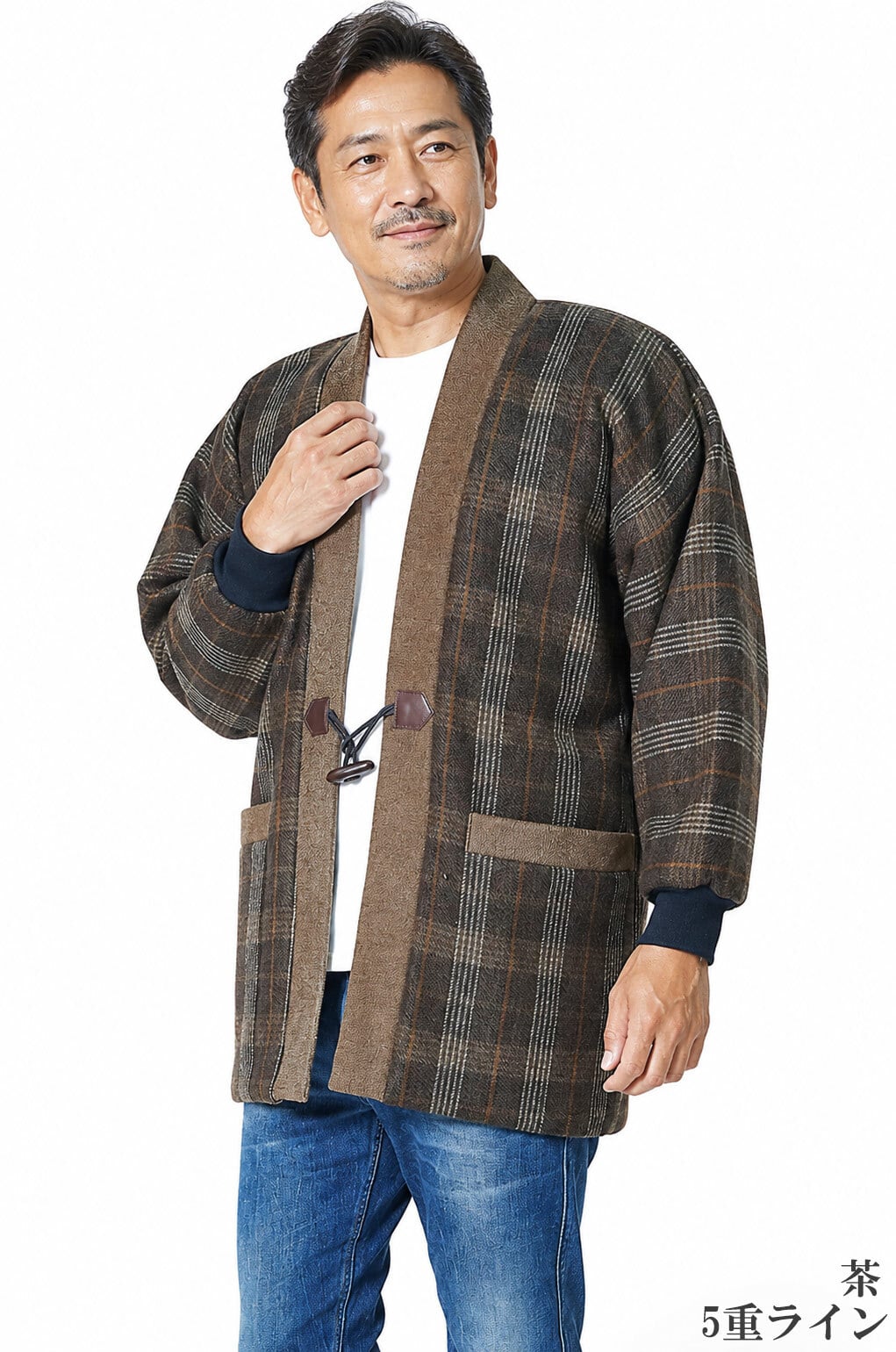 はんてん メンズ 日本製 裏ボア フリース リブ袖 冬用 アクリル100％ 71-7380 M/L セール どてら 保温 男性用 暖かい おしゃれ 半天 半纏 袢纏 男性用 ちゃんちゃんこ 丹前 おしゃれ 冬 あたたかい 部屋着 敬老の日 プレゼント ギフト 布団  還暦 40代 50代 60代 70代