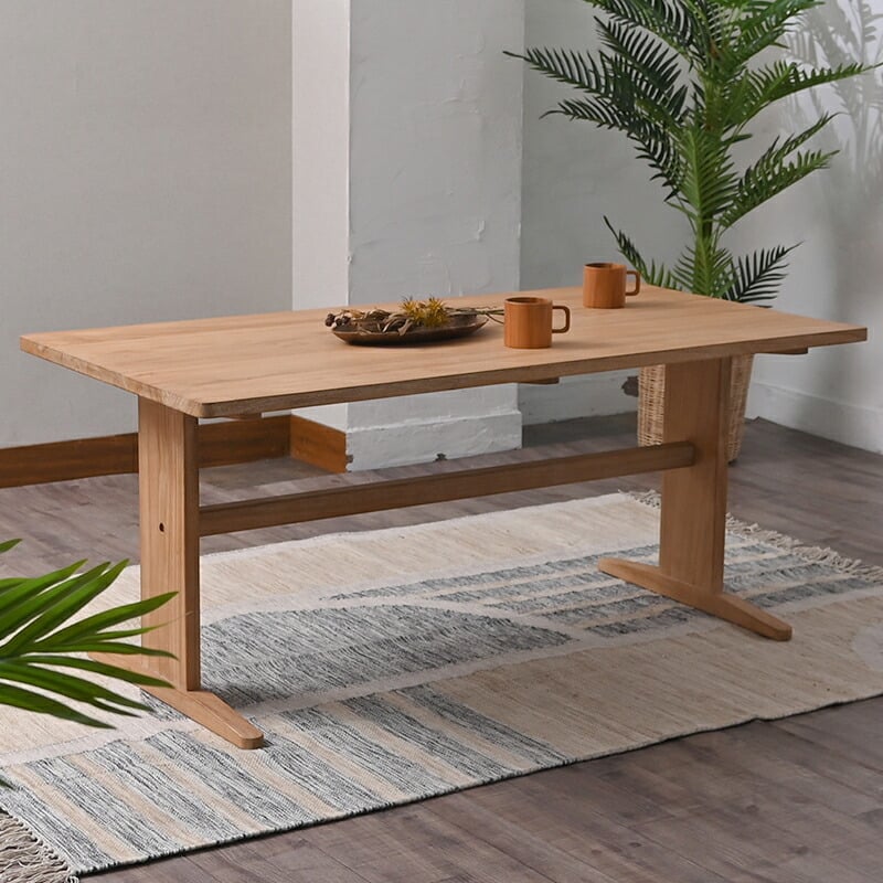 ダイニング家具 ダイニングテーブル 140cm ロータイプ テーブル単品 木製 チーク 無垢材 シンプル おしゃれ 北欧 ナチュラル インテリア テイスト 家具 レストラン カフェ