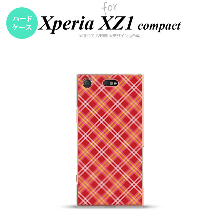 【SO02K】【スマホケース/スマホカバー】【エクスペリア XZ1】SO02K スマホケース Xperia XZ1 Compact SO-02K カバー エクスペリア XZ1 チェックA 赤 nk-so02k-431【メール便送料無料】