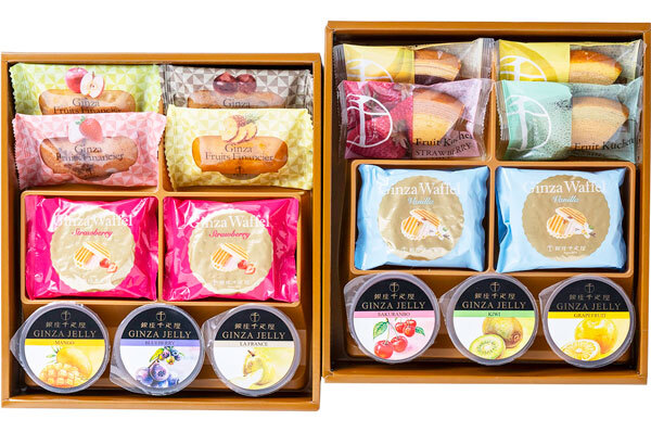 敬老の日 ギフト　銀座千疋屋　銀座バラエティセット ｜銀座ゼリー6種各1個、銀座フルーツフィナンシェほか｜敬老の日メッセージ付【お届け期間：9月19日～9月21日】 遅めの お中元 ※沖縄・北海道は配送不可　送料無料