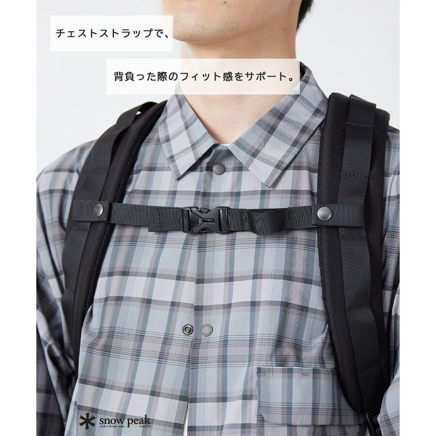 snowpeak Recycled Cordura Backpack リュック 大容量 リュックサック 通勤 通学 普段使い シンプル レディース メンズ ギフト プレゼント ブラック bb26su001