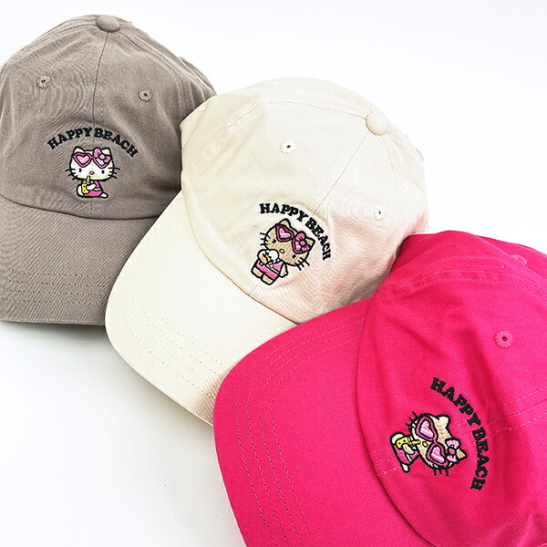 サンリオ 日焼けキティ キャップ ベージュ 帽子 アパレル Sanrio