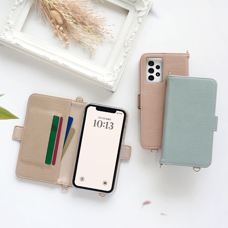 【くすみ SH-51A AQUOS R5G専用 レザーorキルティング手帳ケース(4L)】スマホ ケース スマホカバー Aquos aquos アクオス R5G アールファイブジー 5G 携帯ケース 韓国 レザー 革 皮 ギフト(メール便送料無料)受注生産