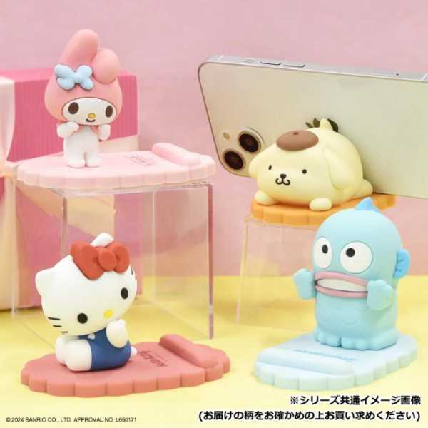 ハンギョドン マスコット モバイルスタンド スマホスタンド 卓上 スタンド 立てかけ ホルダー シリコン製 キャラクター グッズ 雑貨 サンリオ かわいい プレゼント ギフト サンリオ正規ライセンス品