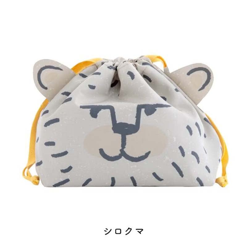 ランチ巾着 保冷 保温 お弁当袋 モモンガ ランチバッグ 巾着袋 耳付き アニマル 保冷バッグ ランチ巾着 巾着型おしゃれ かわいい 耳付き巾着 お弁当袋 お弁当 巾着 弁当 大人 子供 おもしろ 裏地 プレゼント プチギフト コンパクト アウトドア ギフト ビスク