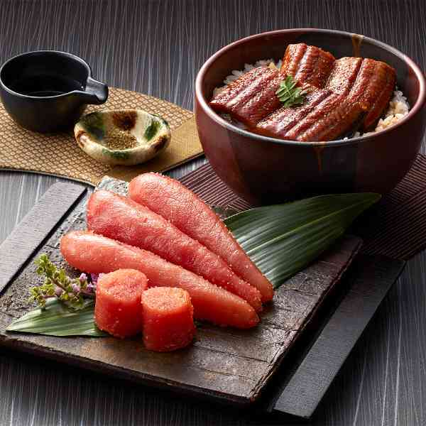 うなぎ 蒲焼 切身 九州産 3食セット 無着色 辛子明太子 200g 詰め合わせ ギフト グルメ お取り寄せ 贈り物 惣菜 おかず おつまみ 贅沢 冷凍 食べ比べ