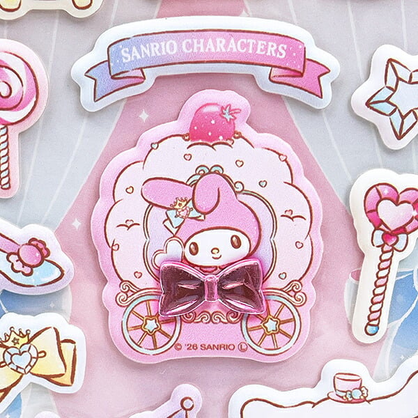 サンリオキャラクターズ ジュエルマシュマロシール 集合 (スパークルジュエル) 文具 Sanrio