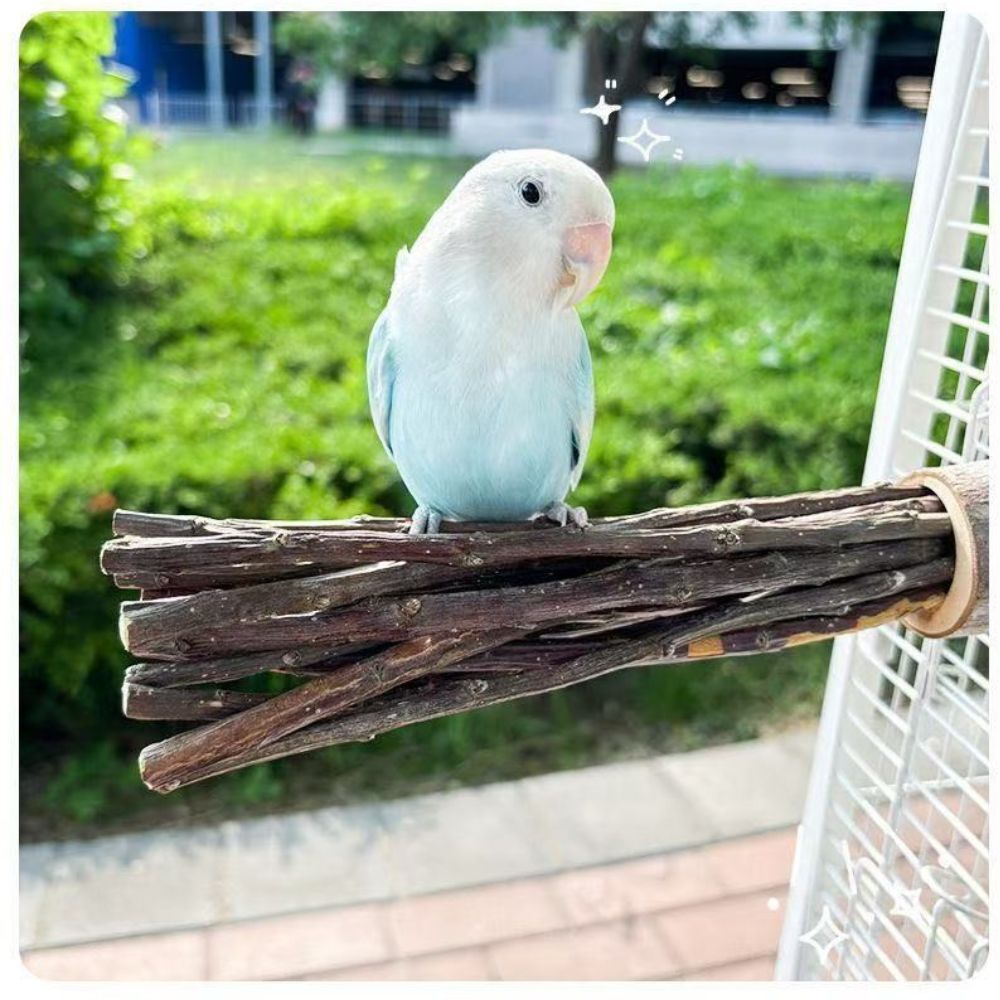天然木 バードパーチ 止まり木 小鳥用 ケージ固定 インコ 止まり台 天然木ステップ 文鳥 セキセイインコ コザクラインコ オカメインコ