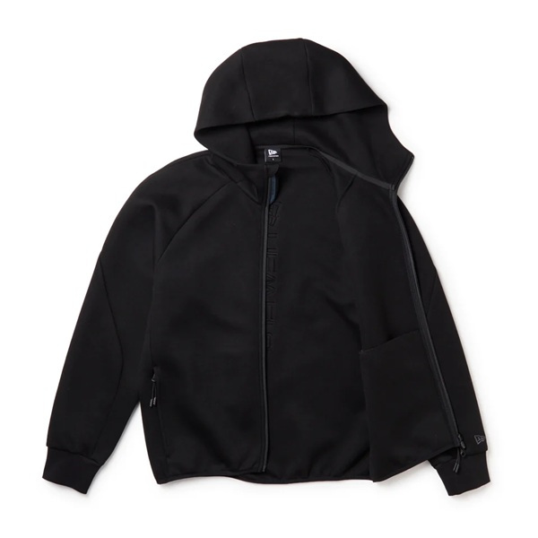 ニューエラ ゴルフ テック スウェット フルジップ フーディー Emboss Logo ブラック New Era Golf (15129443) 2026年秋冬モデル お誕生日祝い お祝い 記念品 お父さん 父の日 彼氏 男性 30代 40代 50代 60代 母の日 お母さん 還暦祝い 敬老の日 彼女 人気プレゼント プレゼント