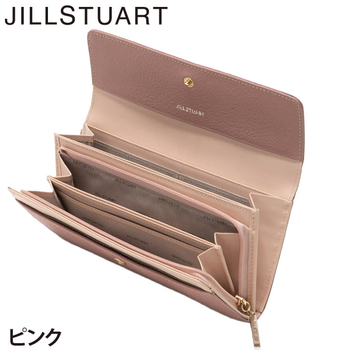 ジル スチュアート 財布 長財布 レディース 牛革 ミスティ かぶせ リボン 薄型 ギフト JILL STUART