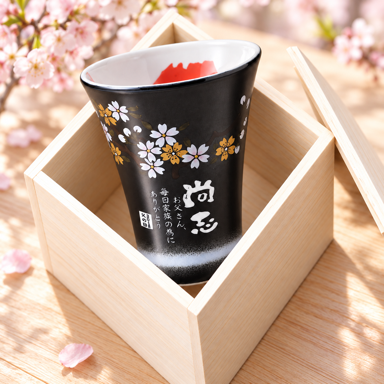 卒業 退職 【名入れギフト 陶器】有田焼　赤富士　フリーカップ