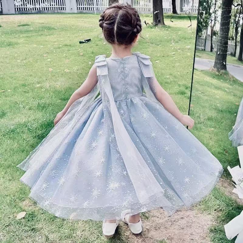 最安挑戦中 高品質 エルサ風 子供 ワンピース お姫様 アナ風 ドレス 衣装 キッズ コスチューム 緑色 女の子 コスプレ 発表会 誕生日 ギフト ハロウィン プレゼント クリスマス 雛祭り 七五三 半袖 100-140 なりきりアイテム