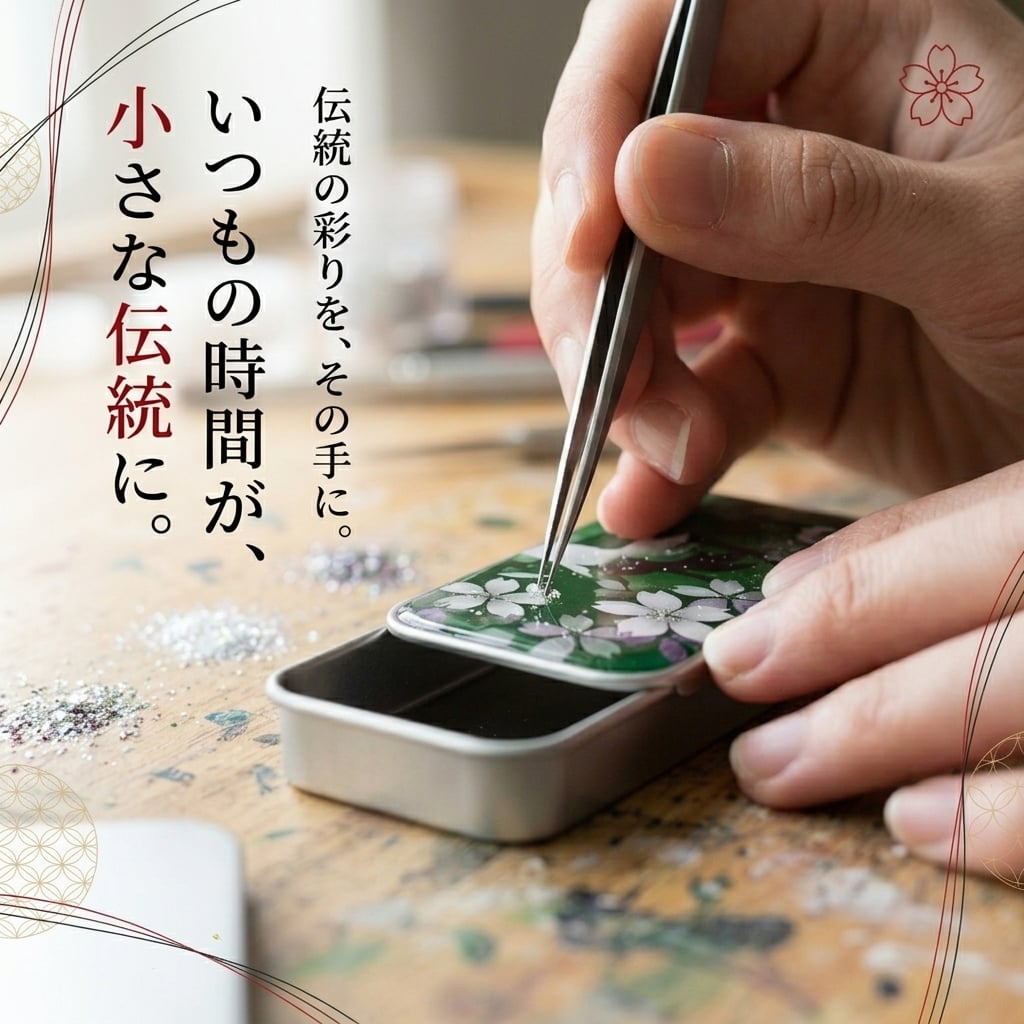 職人の手作り！和柄FRISKケース『兵』フリスク タブレット ミント 名入れ 職人 手作り ハンドメイド 送料無料 伝統工芸 桜 和モダン 和柄 和風 和雑貨 ギフト プレゼント 贈り物