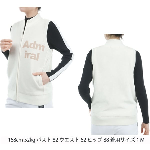 アドミラル ゴルフ レディース ベスト バックボア フルジップベスト ADMIRAL GOLF ADLA474 秋冬モデル お誕生日祝い お祝い 記念品 30代 40代 50代 60代 母の日 お母さん 還暦祝い 敬老の日 彼女 人気プレゼント プレゼント